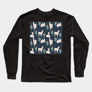 Lama cuteness dark Long Sleeve T-Shirt